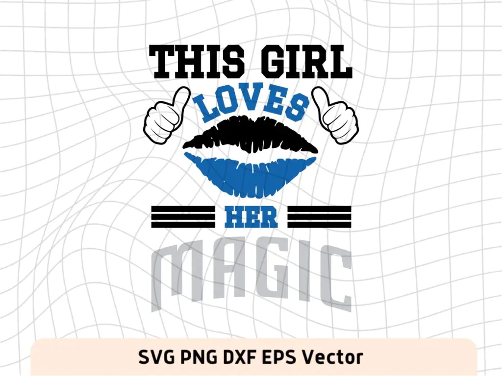 This Girl Love Magic SVG Vector PNG, Magic T-Shirt Design Ideas for Girl Download