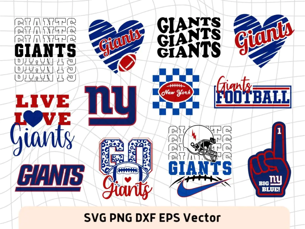 New York Giants SVG Cricut Bundle