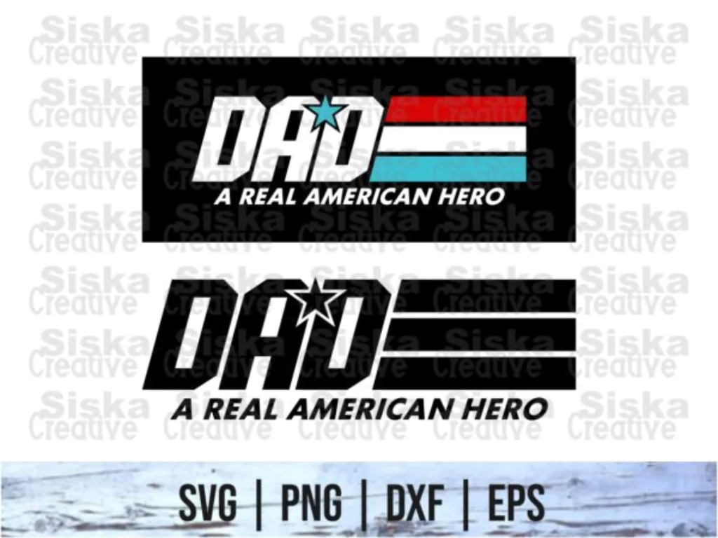 Gijoe Inspired Dad SVG