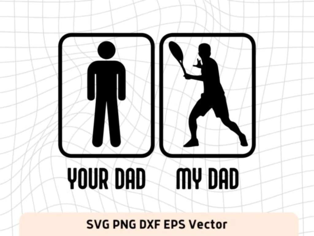 Your Dad My Dad Tennis SVG