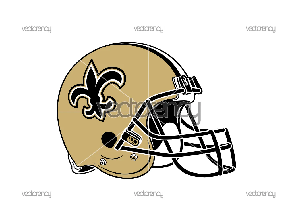 New Orleans Saints Helmet SVG PNG EPS