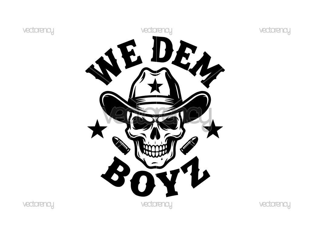 Cowboys, We Dem Boyz SVG PNG Files, American Football SVG