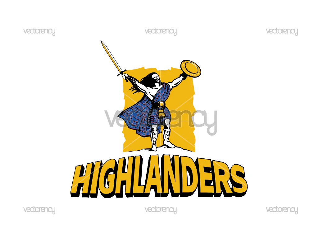 Highlanders Rugby Team Logo Vector SVG PNG HD