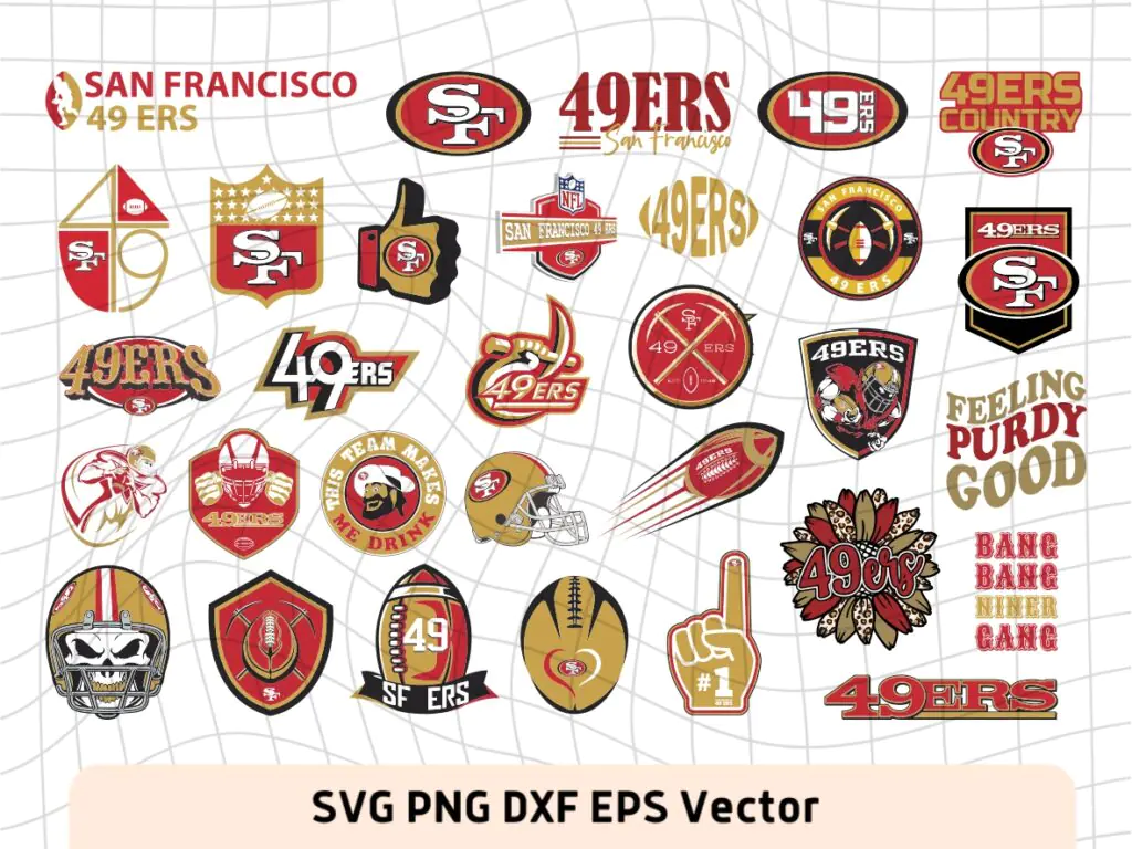 San Francisco 49ers SVG Bundle 49ers Vector PNG