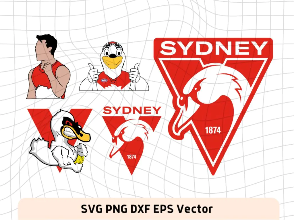 Sydney Swans Club SVG, Logo, Vector, Mascot PNG