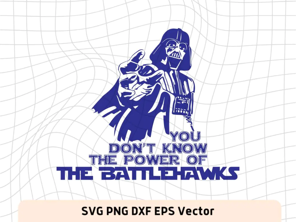 Darth Vader St. Louis Battle Hawks SVG