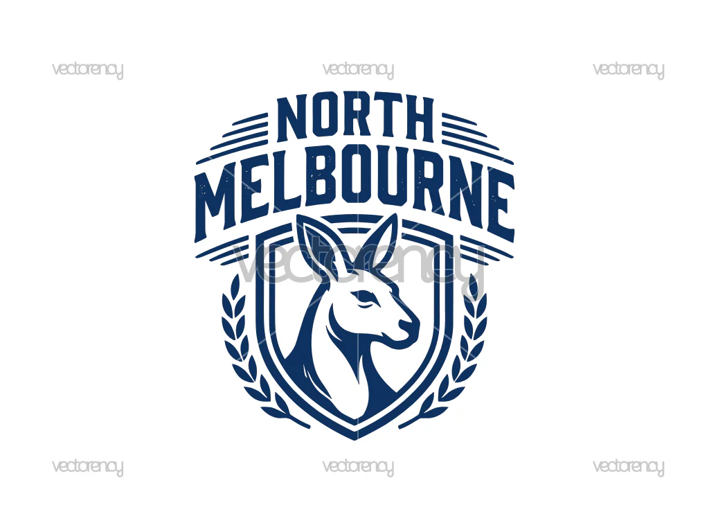 North Melbourne Logo SVG Vector Image