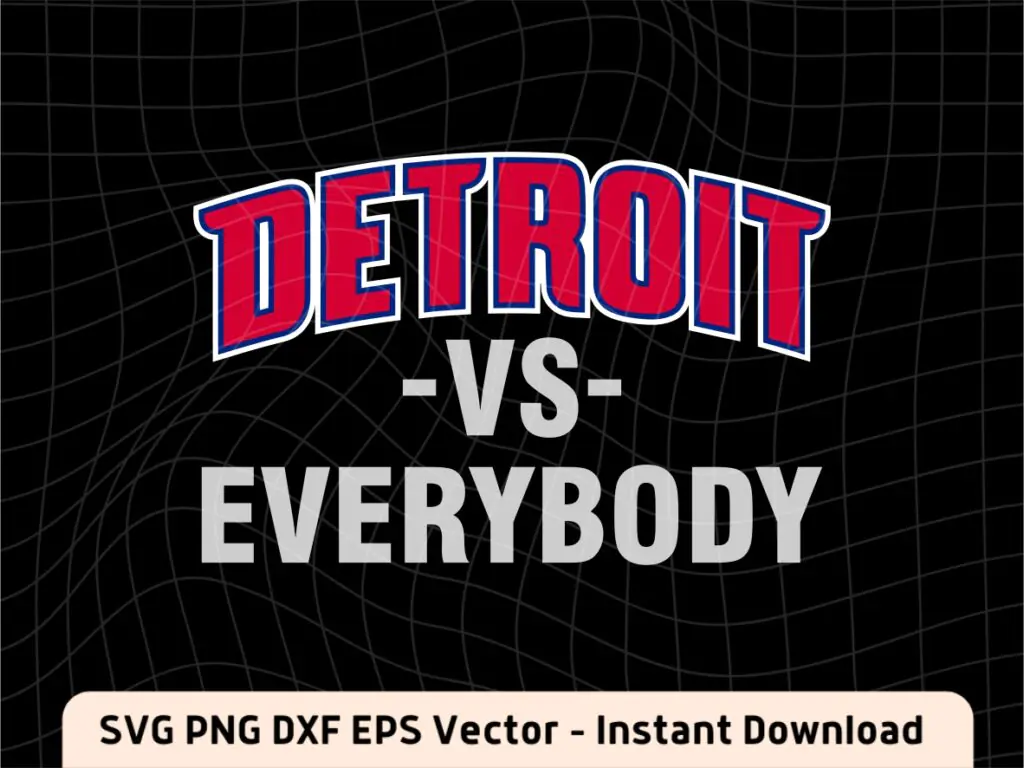 Detroit VS Everybody Design PNG SVG