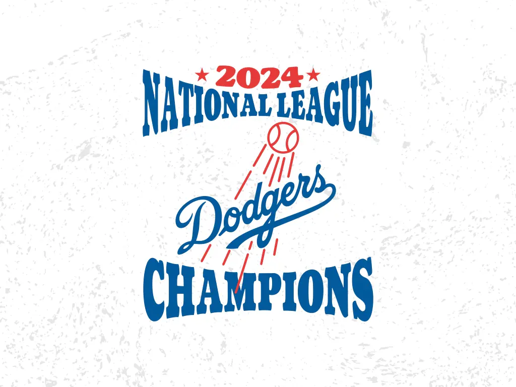 Dodger National League Champions 2024 Image SVG Download