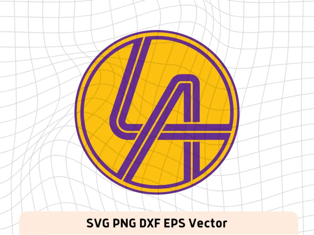 Los Angeles Symbol Logo SVG Lakers LA Basketball