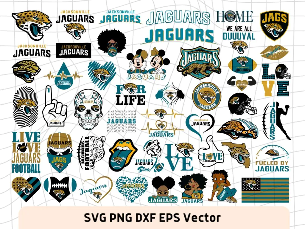 Jacksonville Jaguars Logo SVG Cut Files, Football PNG