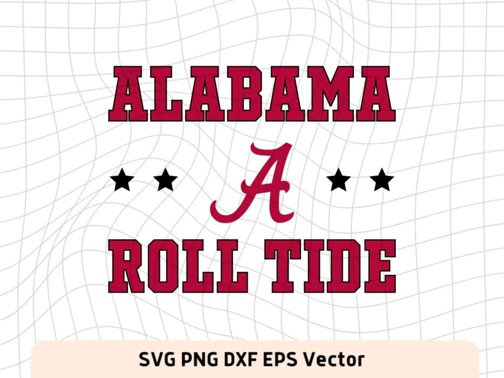 Alabama Roll Tide SVG Cut Files, Alabama Crimson PNG