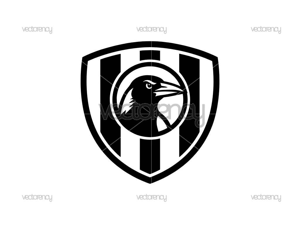 Magpies Symbol Football Club Vector