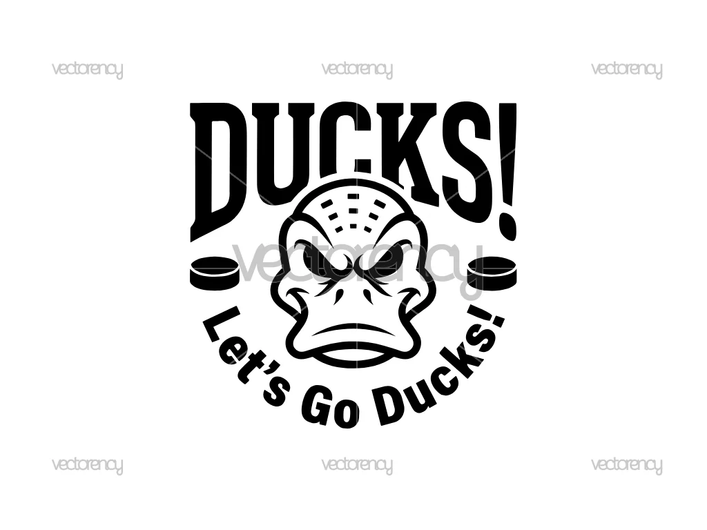 Anaheim Ducks Lets Go Duck SVG Hockey