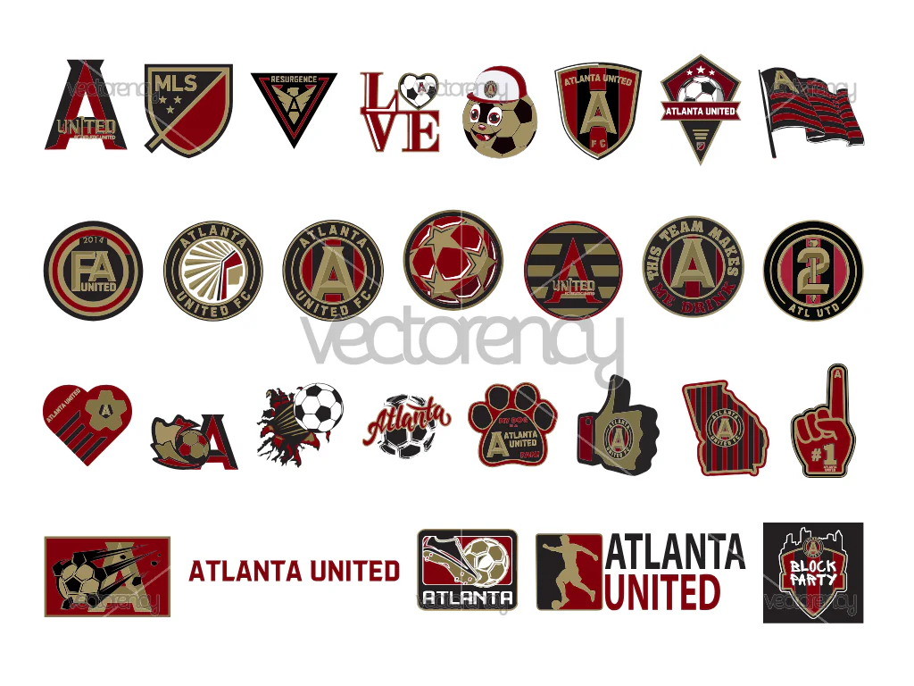 Atlanta United SVG, Soccer Logo PNG Trasnparent, MLS