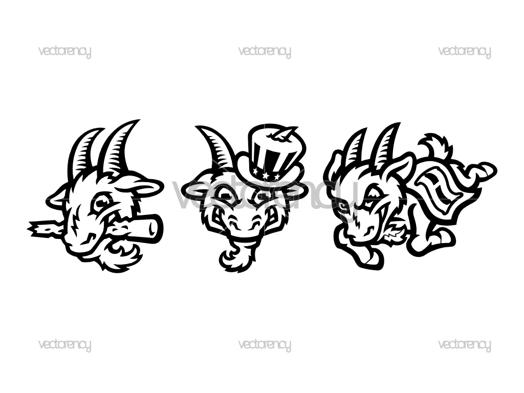 Yard Goats Baseball Black Cut File SVG PNG EPS