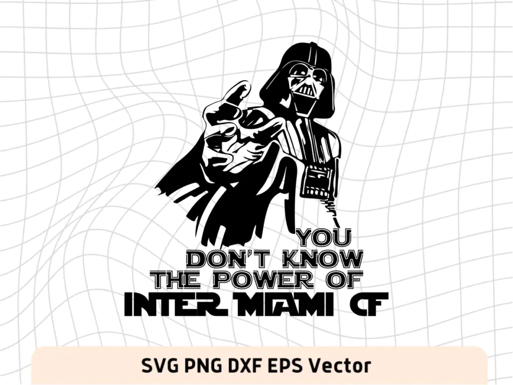 Darth Vader Inter Miami CF SVG Cricut