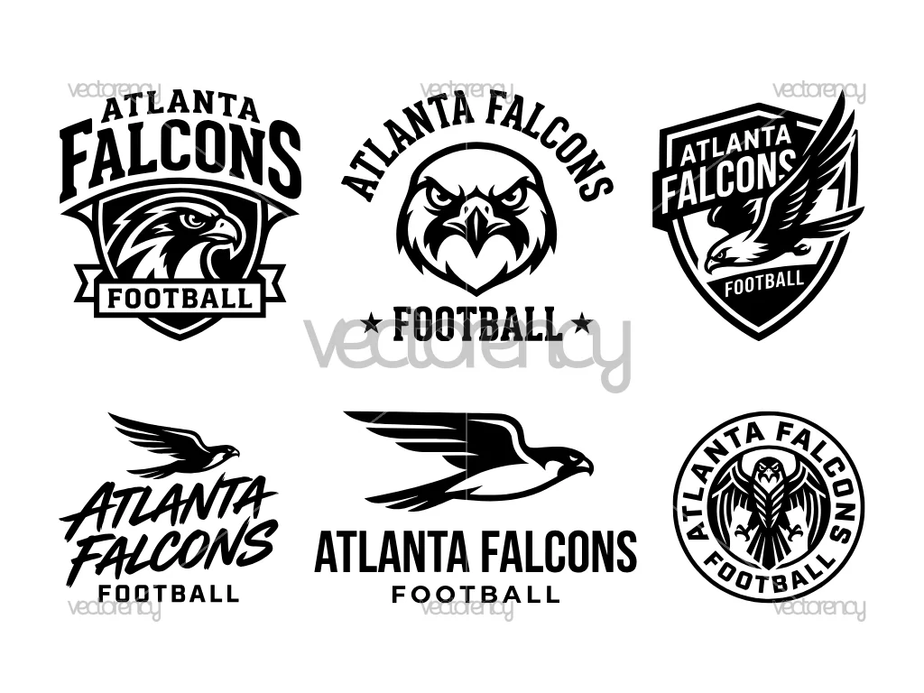 Atlanta Falcons Football Logo Vector Premium PNG SVG Bundle
