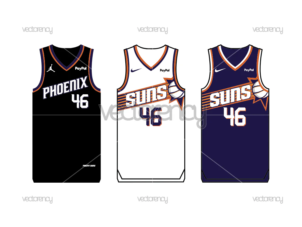 Phoenix Suns Jersey Vector PNG SVG