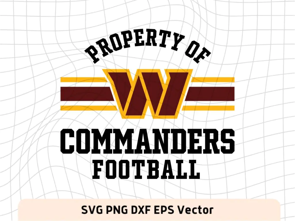 Property of Washington Football Team, Commanders SVG