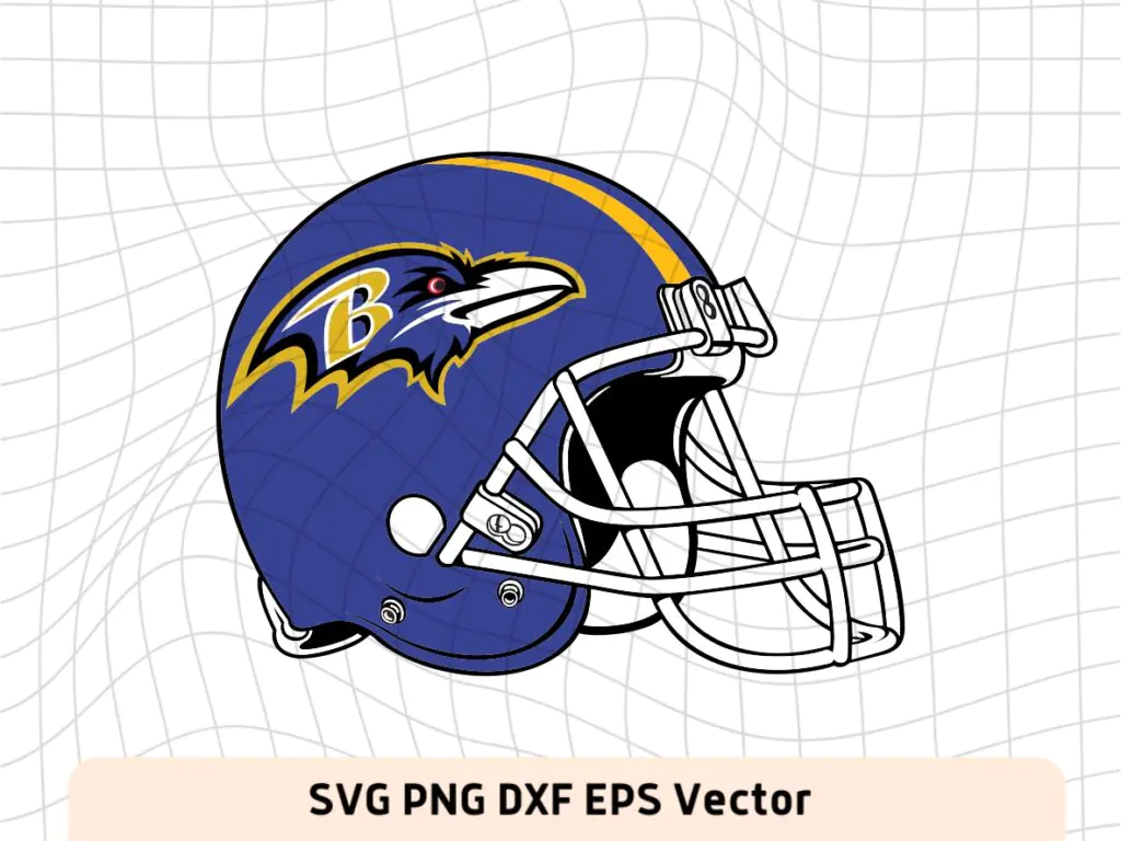 Ravens Helmet PNG SVG Vector