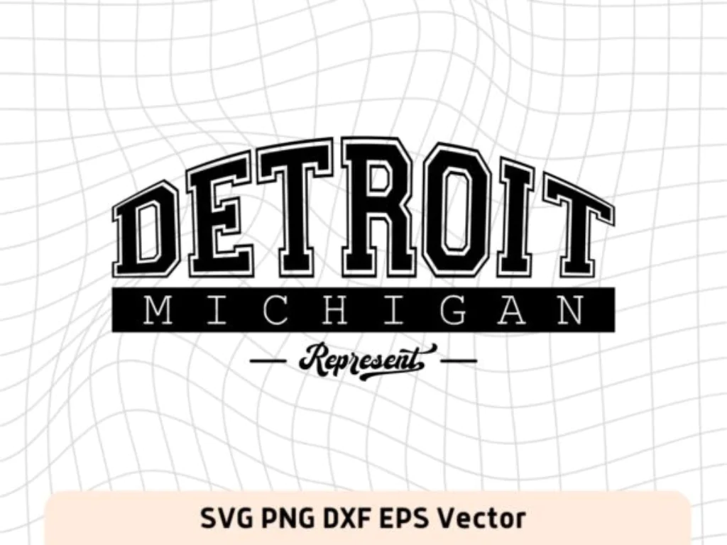 Instant Download Detroit Michigan SVG Cricut