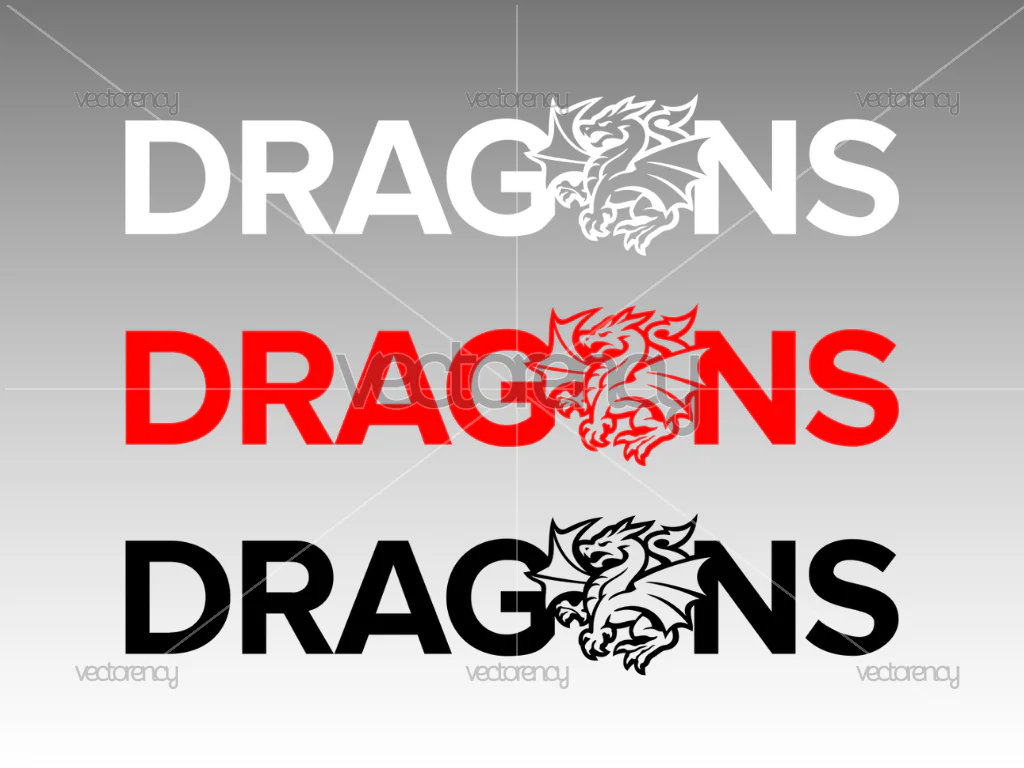 NRL Dragons Design SVG PNG