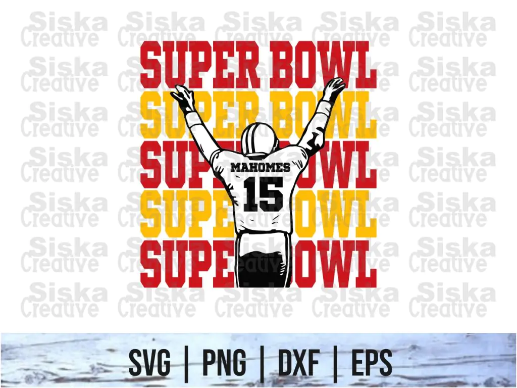 Mahomes Super Bowl SVG