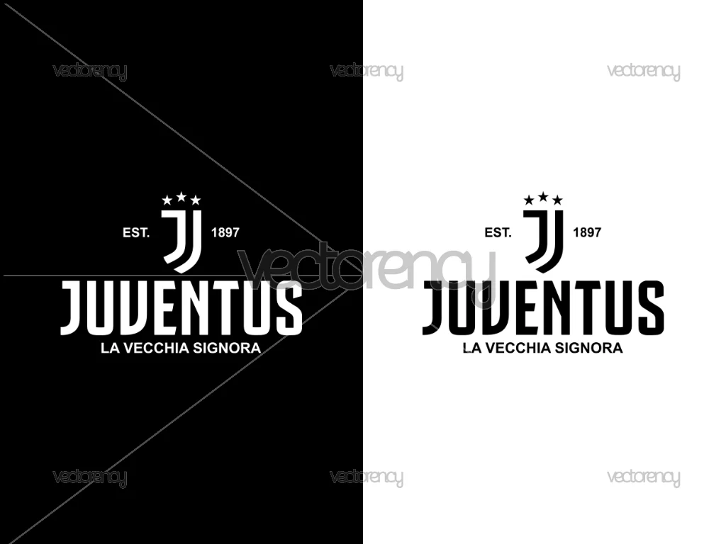 Juventus La Vecchia Signora Design Vector Image Clipart
