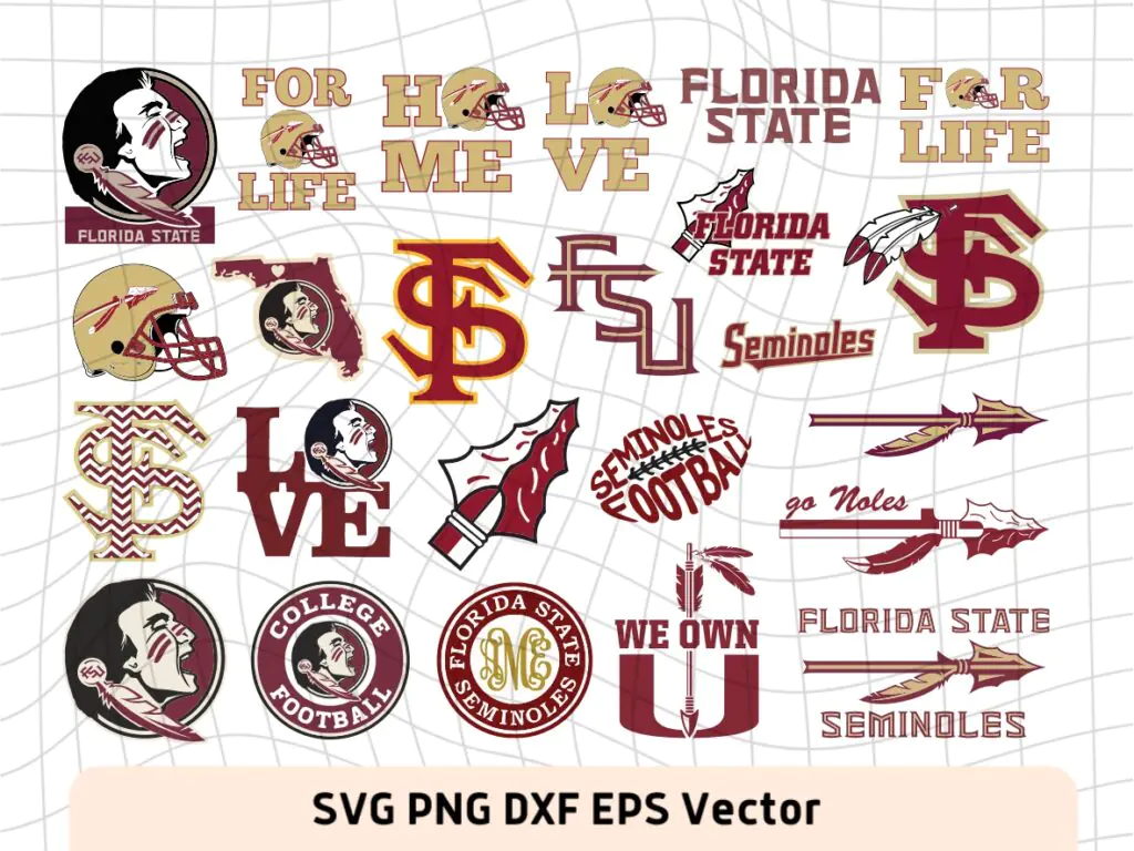 College Football Florida State Seminoles Logo Files Download SVG, PNG, EPS, DXF