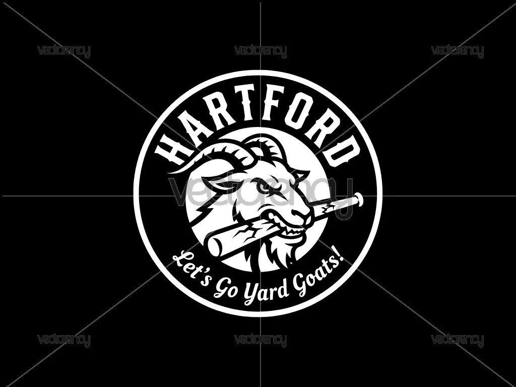 Hartford Goats Baseball Premium Design Vector SVG PNG Files