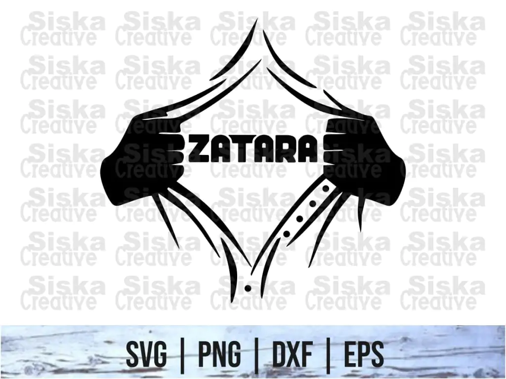 Rip Tear Shirt Superhero Zatara SVG