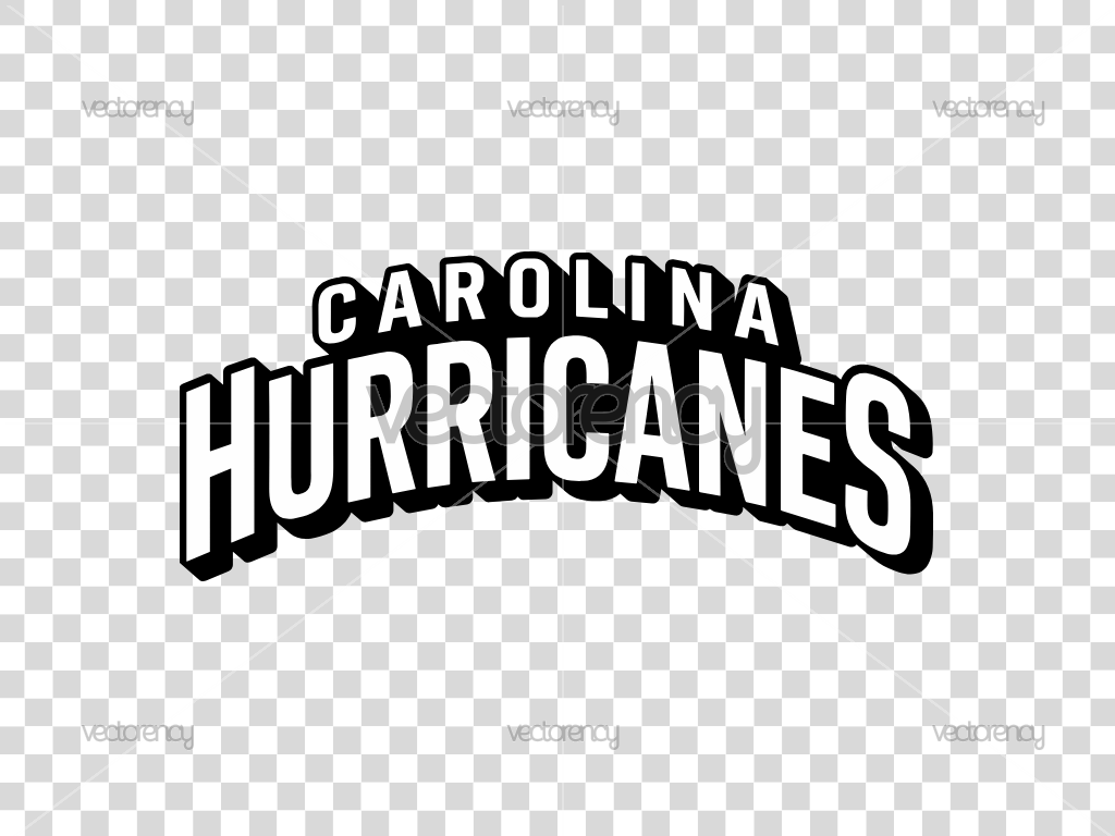 Carolina Hurricanes Wordmark Logo Ice Hockey SVG