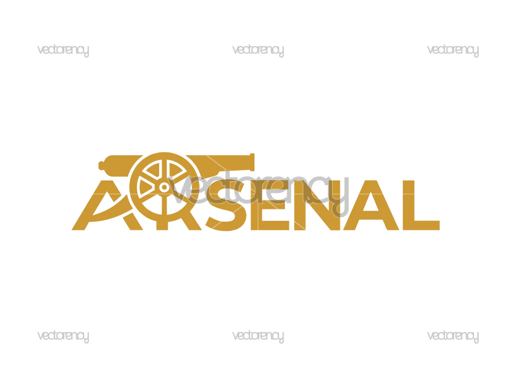 Arsenal Gold Vector Design SVG EPS PNG Images