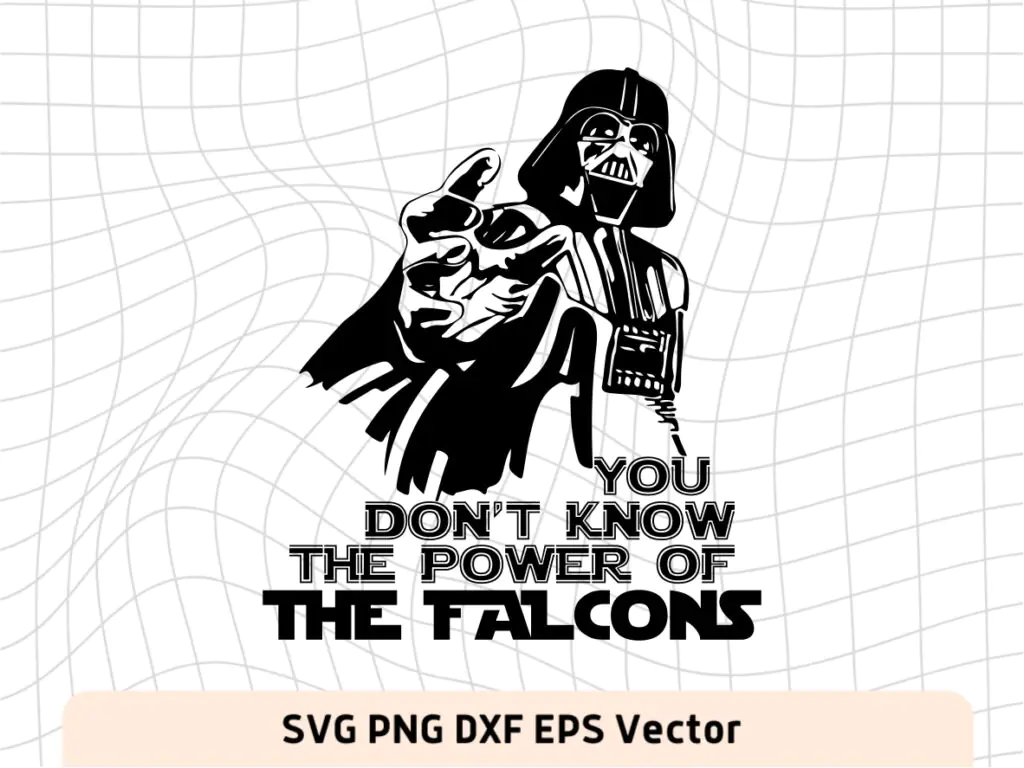 Darth Vader Atlanta Falcons Cut Files SVG, PNG, Falcons Clipart