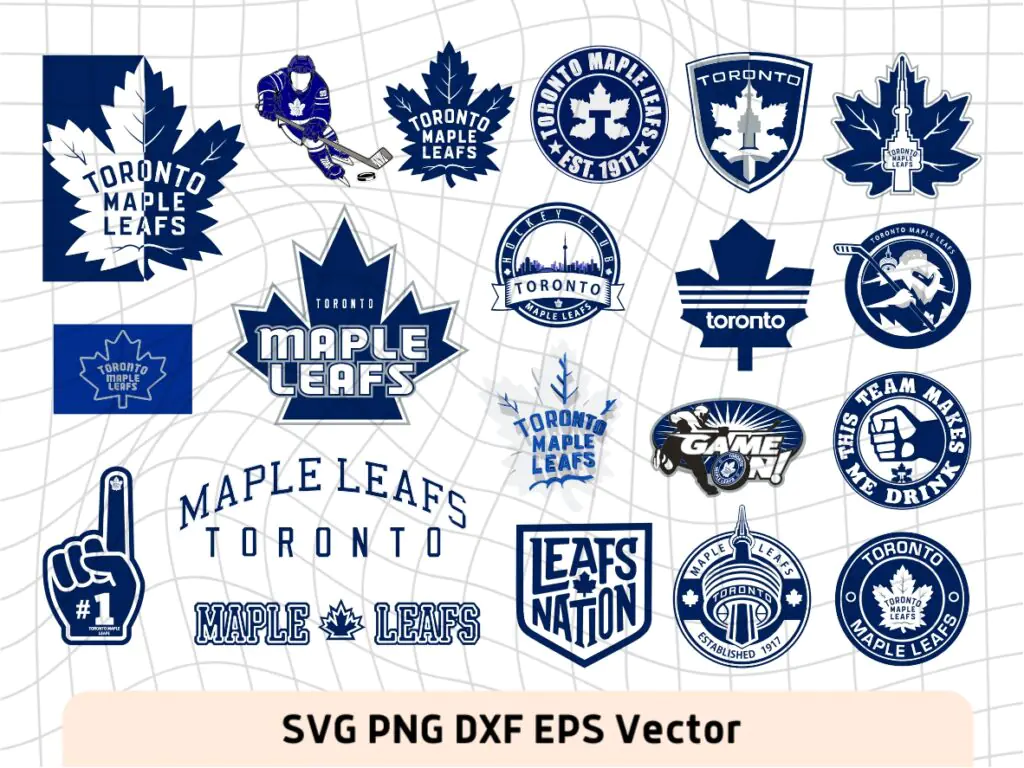 NHL Logo Toronto Maple Leafs SVG, Vector Logo Toronto Maple Leafs, Clipart Ice Hockey Kit SVG DXF PN