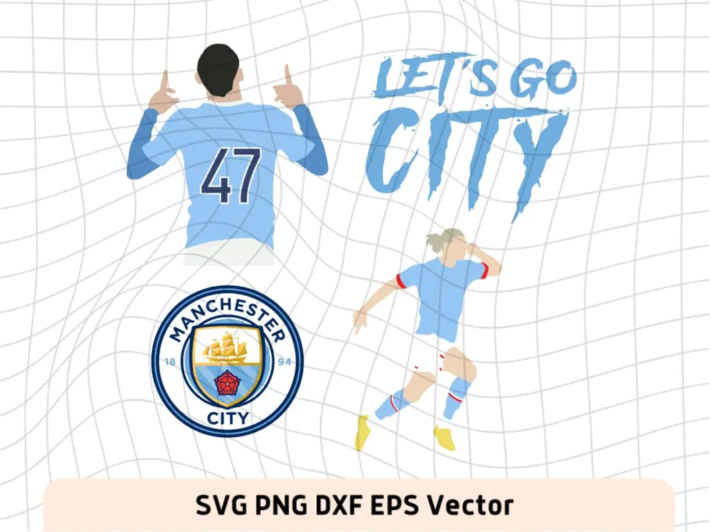 Manchester City SVG, Let’s Go City PNG, EPS Vector