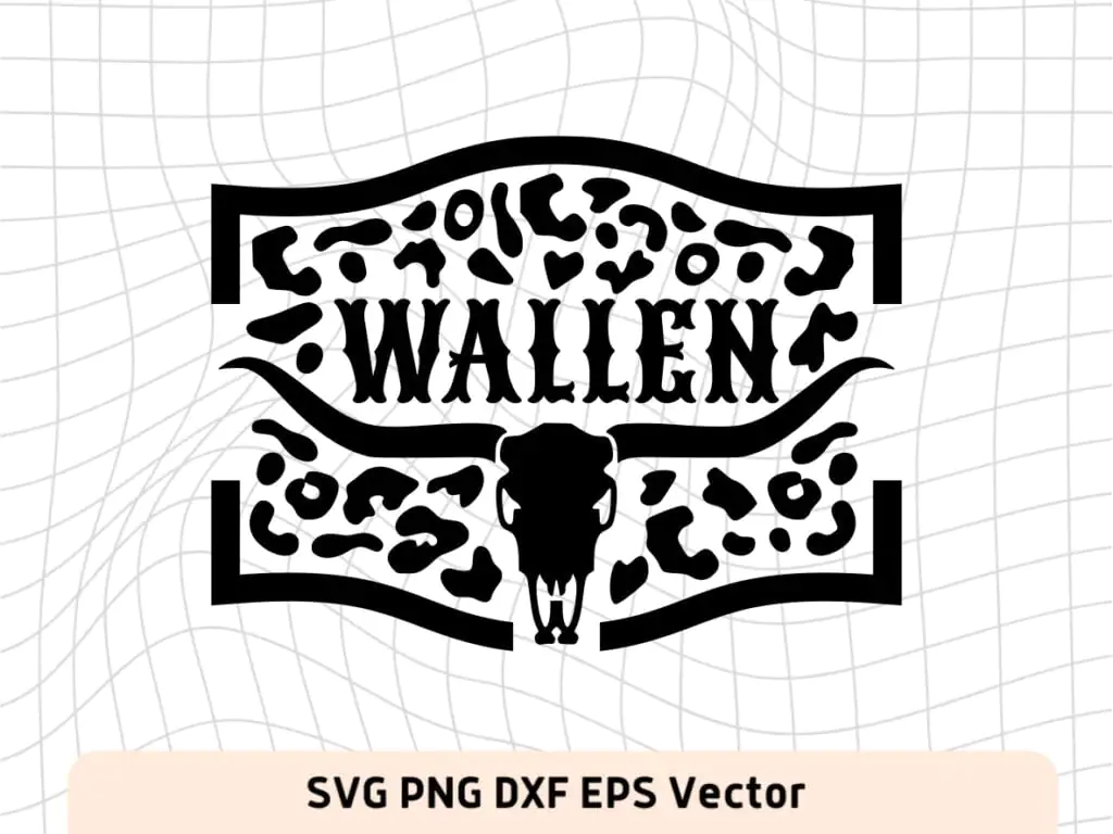 Wallen Leopard Sublimation PNG Morgan Wallen SVG Cut File Cow Head