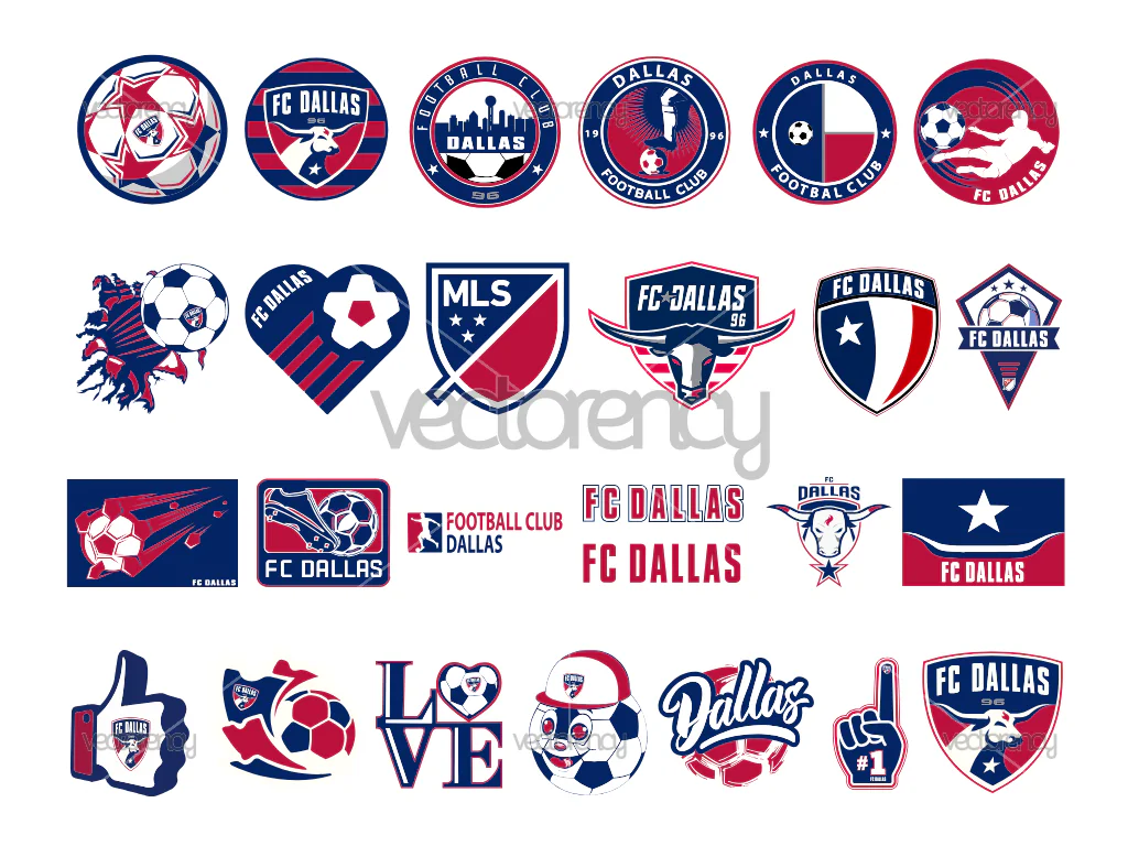 FC Dallas Logo SVG, Vector, MLS Texas Soccer Team