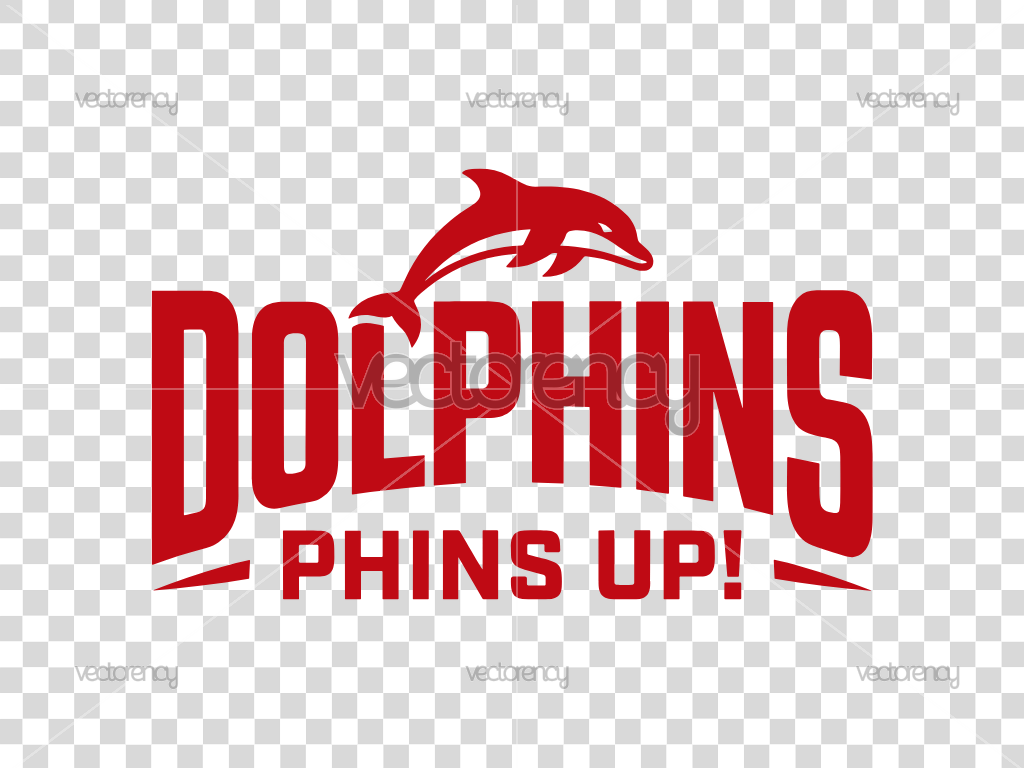 Phins Up Dolphins SVG Vector PNG Transparent