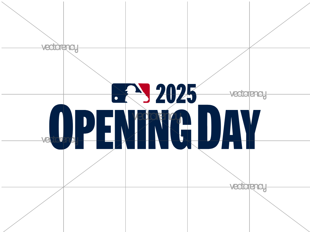 MLB 2025 Opening Day Logo SVG Free