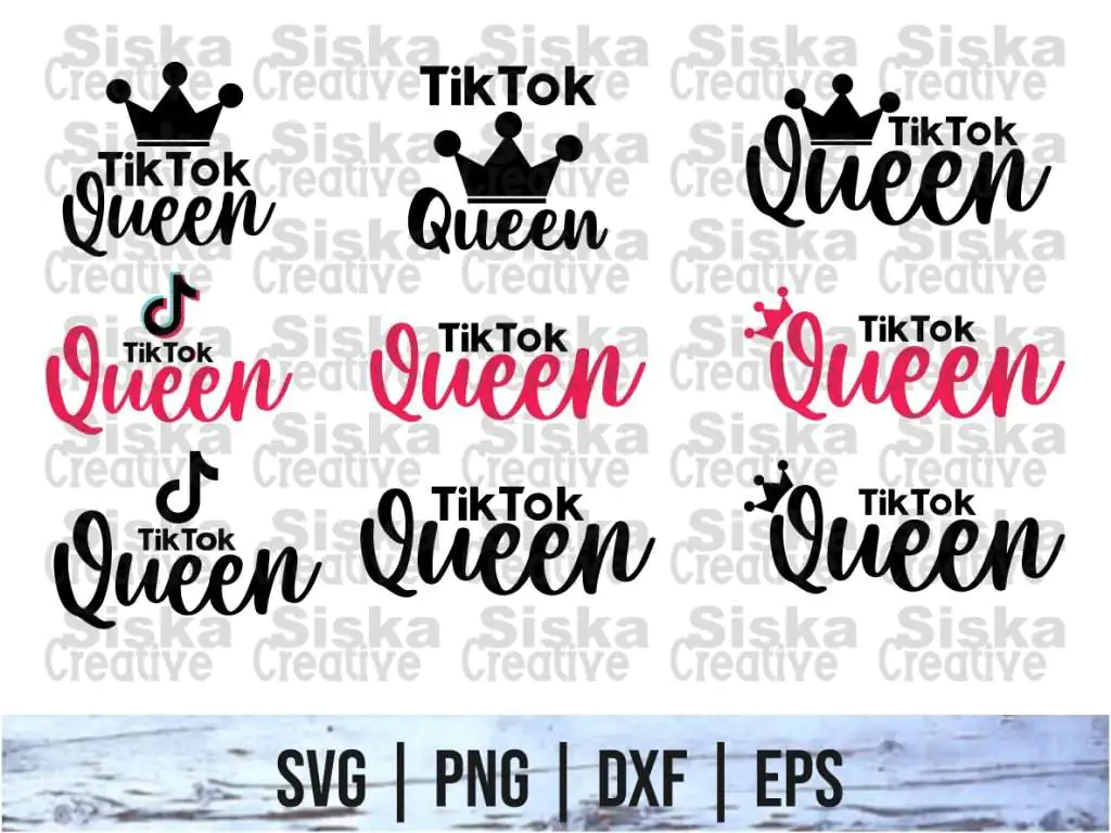 Tiktok Queen SVG Bundle