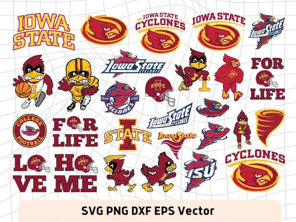 Iowa State Cyclones Logo SVG Bundle, ISU SVG Vector | Vectorency