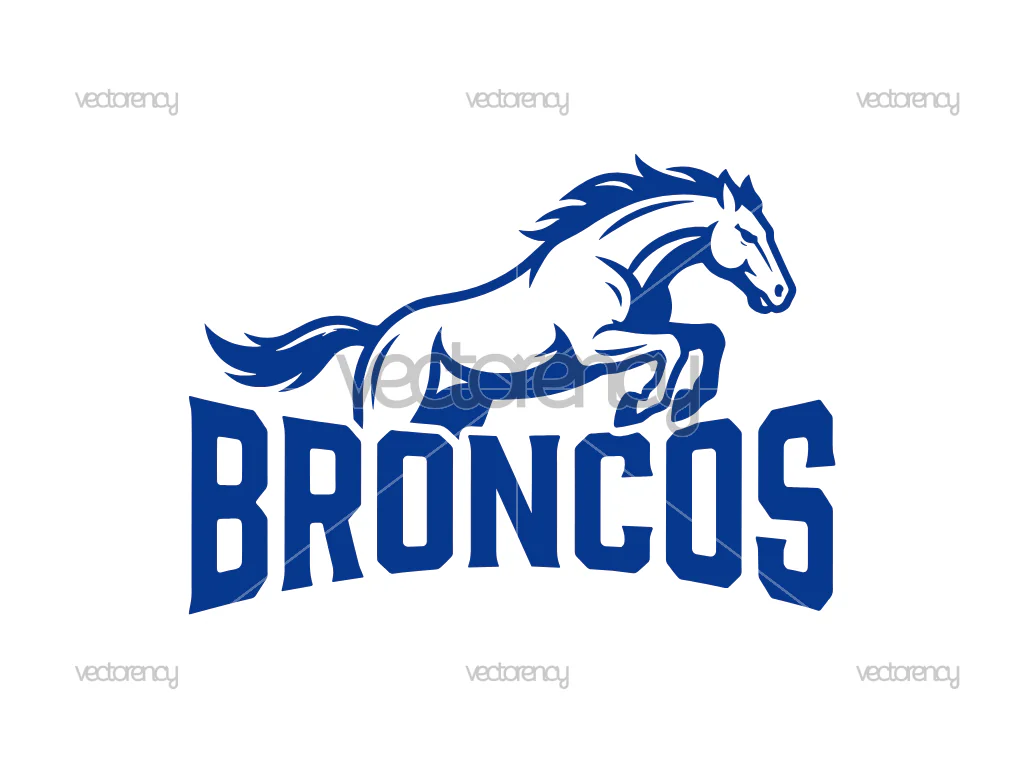 Horse Broncos SVG PNG Image