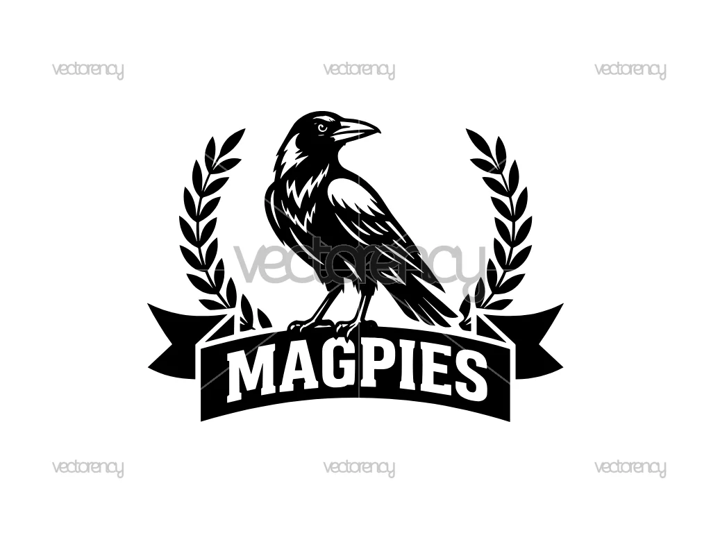 Magpies Logo PNG and SVG Vector