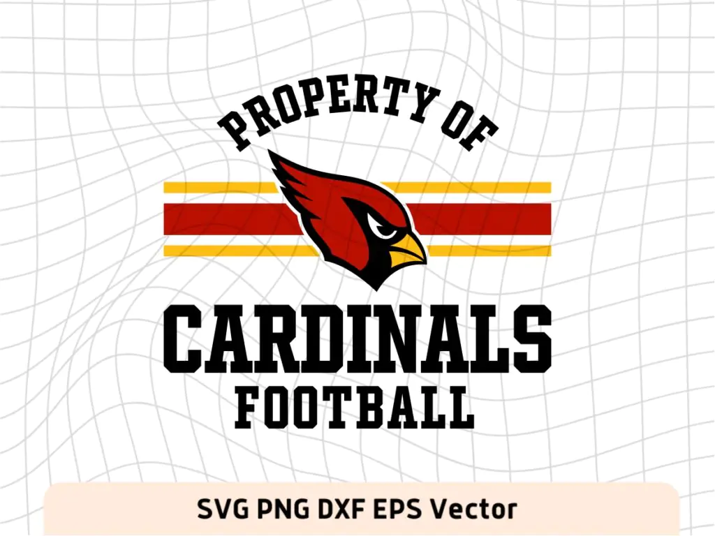 Property of Arizona Cardinals Football NFL SVG Image Cricut