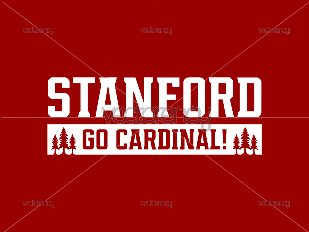 Stanford University Cardinal Premium Design Vector