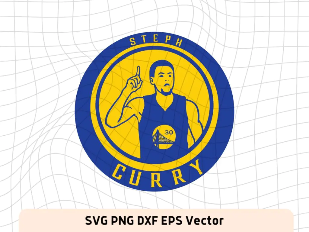 Steph Curry SVG, Golden State Warriors PNG, NBA Cut File