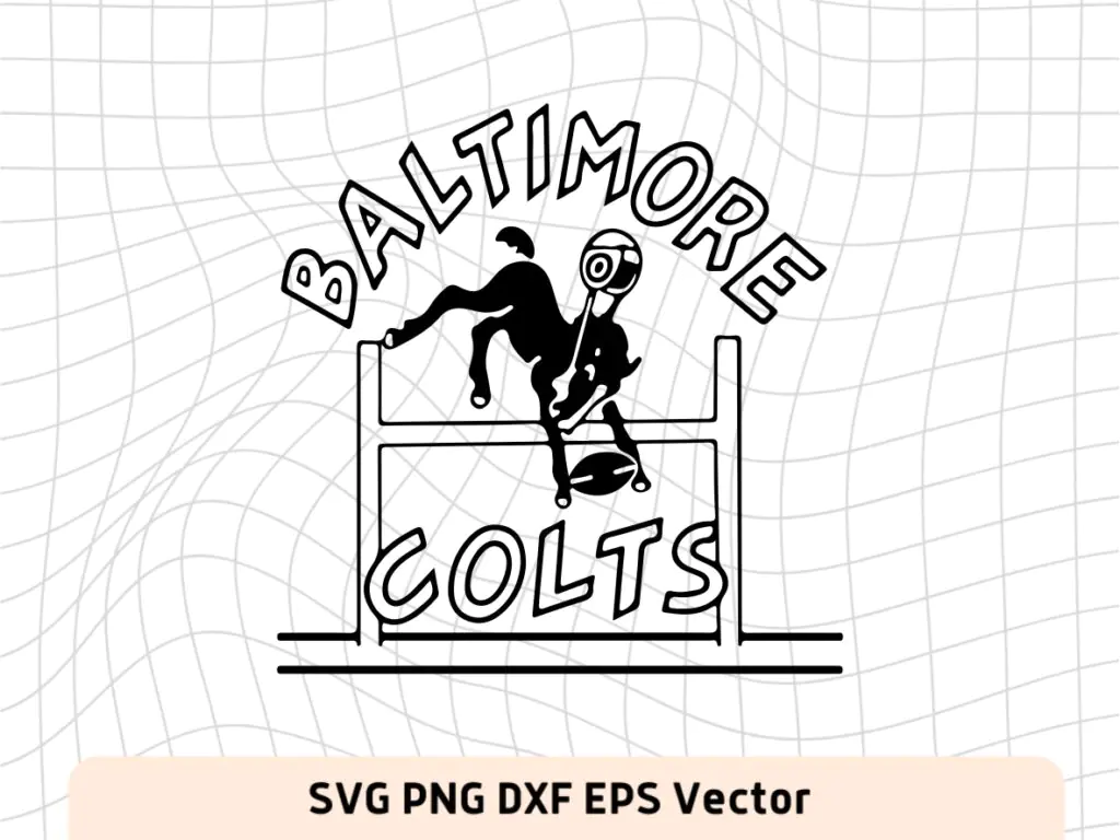 Retro Baltimore Colts SVG