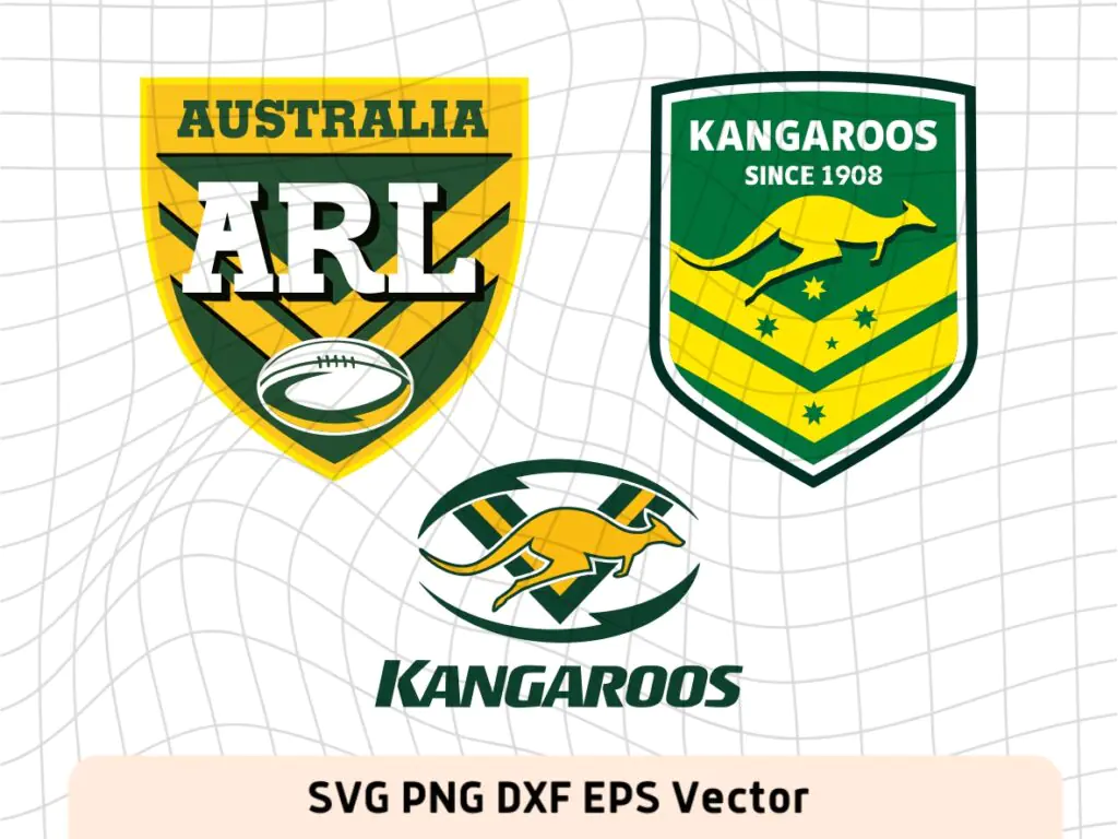 ARL Kangaroos SVG Cut Files, PNG, Vector EPS